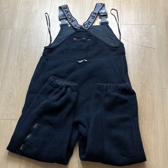 FREE PEOPLE movement Hit The Slopes Salopette, BLACK SIZE LARGE - Picture 7 of 9